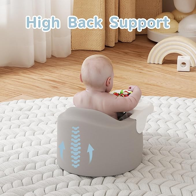 Baby Floor Seat with Removable Tray – Portable Feeding & Activity Booster Seat - Image 4