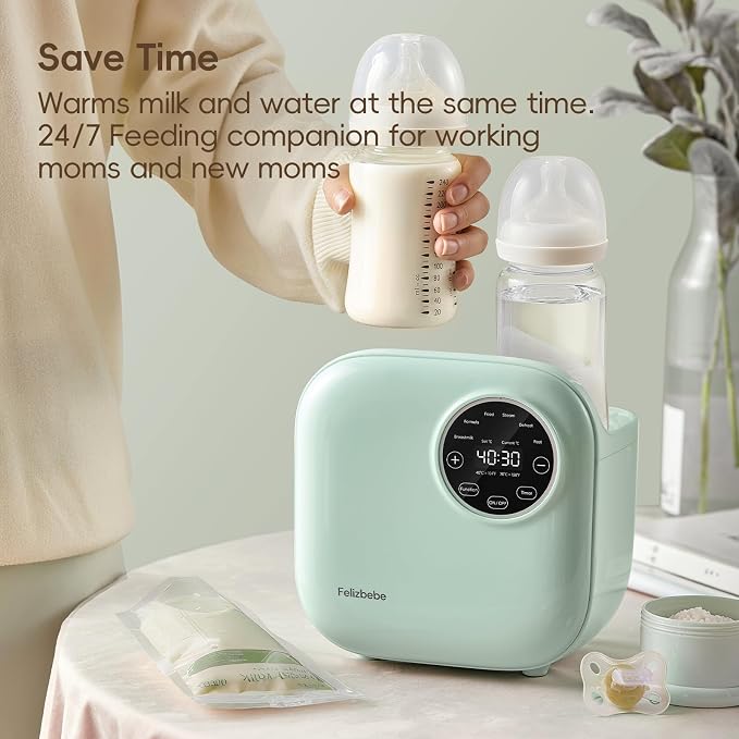 Baby Bottle Warmer, Felizbebe 10-in-1 Double Bottle Warmer - Image 8