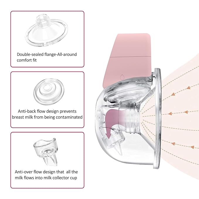 M5 Electric Breast Pump, 4 Mode & 12 Levels, LED Display, Wearable Hands-Free - Image 6