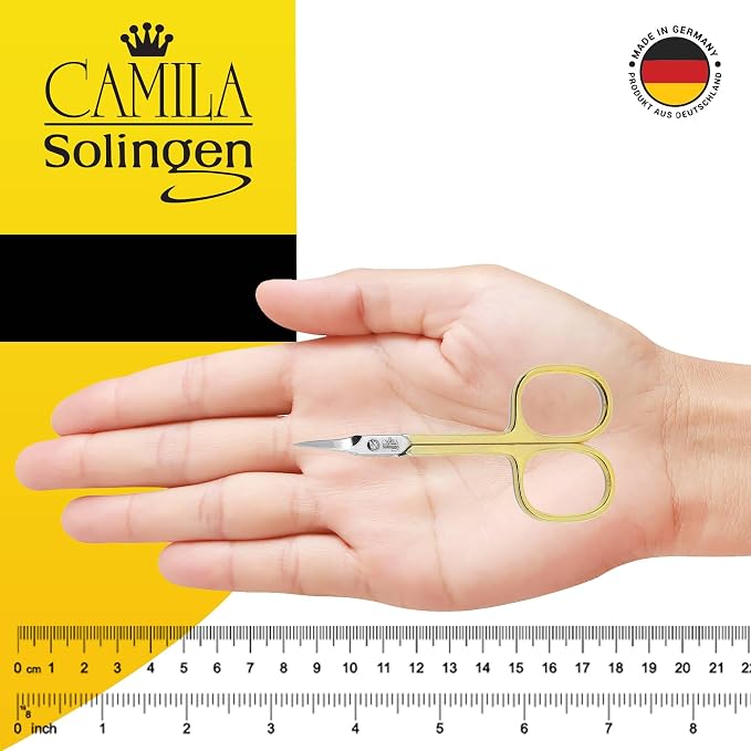 CS04 Professional Nail Cuticle Scissors, Hypoallergenic Gold Plated Sharp - Image 4