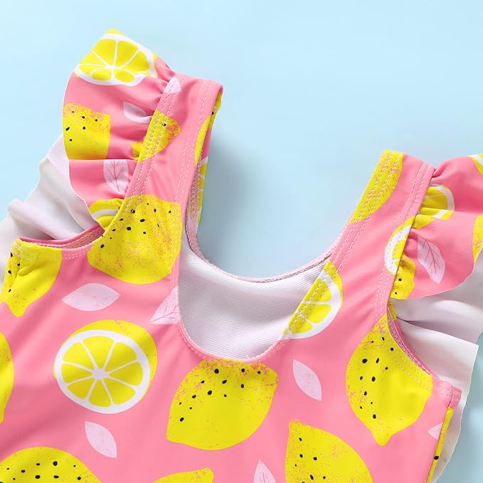 Newborn Baby Girl Ruffle Swimsuit Infant Toddler One Piece Floral Bikini Beach - Image 5