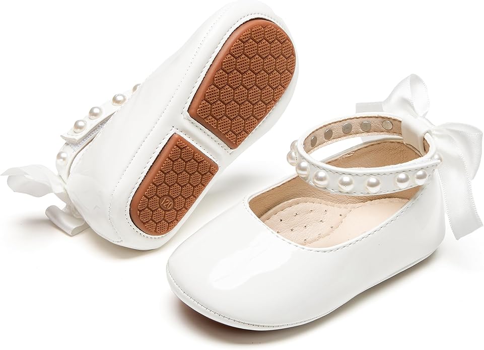 Baby Girls Mary Jane Flats by PHIRAMIN