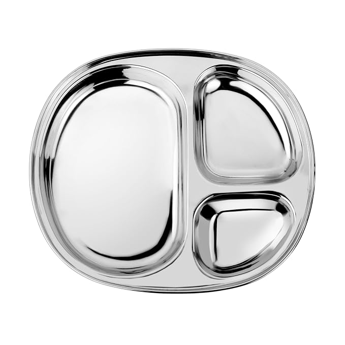 Ahimsa Stainless Steel Kids Plates by Ahimsa