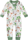 Owlivia Organic Cotton Baby Boy Girl Zip up Sleep 'N Play Pjs, Long Sleeve by Owlivia