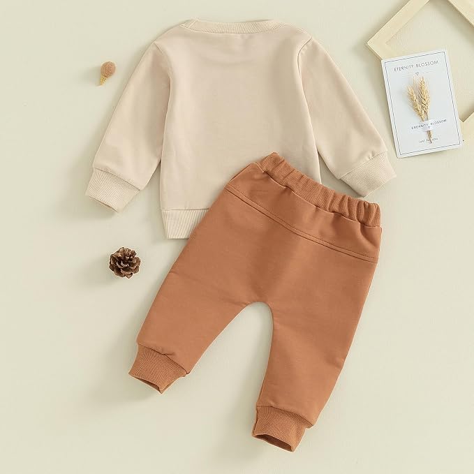 Kupretty Toddler Baby Boy Fall Winter Clothes Color Block Long Sleeve - Image 6