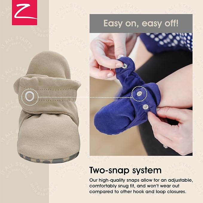 Zutano Organic Baby Booties Newborn Infant, Lost Baby Socks Solution, 18-24 - Image 3