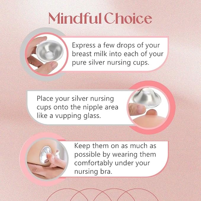 The Orginal Silver Nursing Cups – Silver Nipple Shields - Image 5
