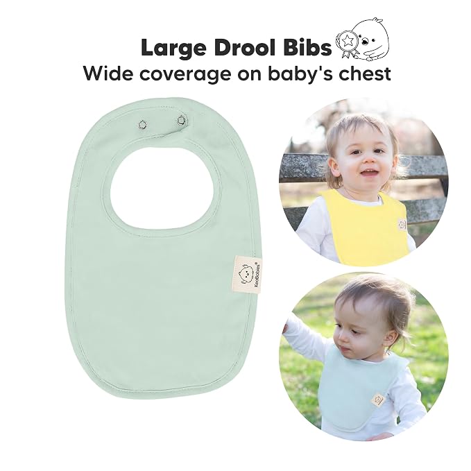 8-Pack Organic Baby Bibs for Boys, Girls - Image 2