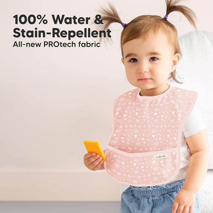 3-Pack Waterproof Baby Bibs for Eating - Image 2