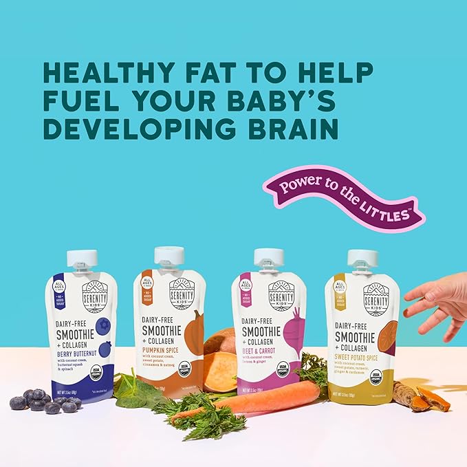 Serenity Kids 6+ Months Dairy-Free Smoothie Baby Food Pouches - Image 4
