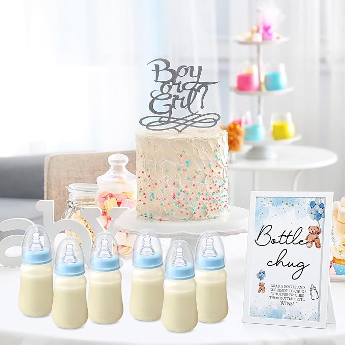 Roowest Bottle Chug Baby Shower Games Favors Including 18 Pcs Feeding Bottles - Image 7
