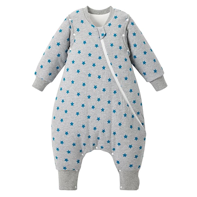 Duomiaomiao 3.5 TOG Toddler Sleep Sack 3-4T 100% Cotton Winter Side Open Zipper by DuoMiaoMiao
