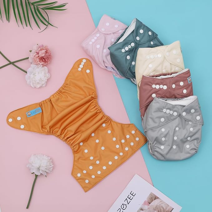 ALVABABY Baby Cloth Diaper 6 Pack - Image 7