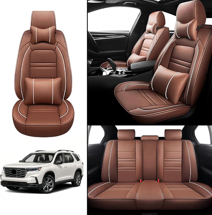 Car Seat Covers for Honda Pilot 2003-2025 | 5-Seats Seat Covers, Waterproof - Image 2