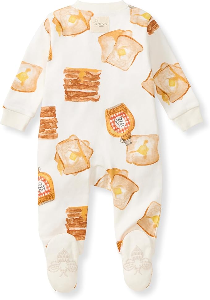 Burt’s Bees Baby Boys' One-Piece Sleep and Play 100% Organic Cotton PJs - Image 2