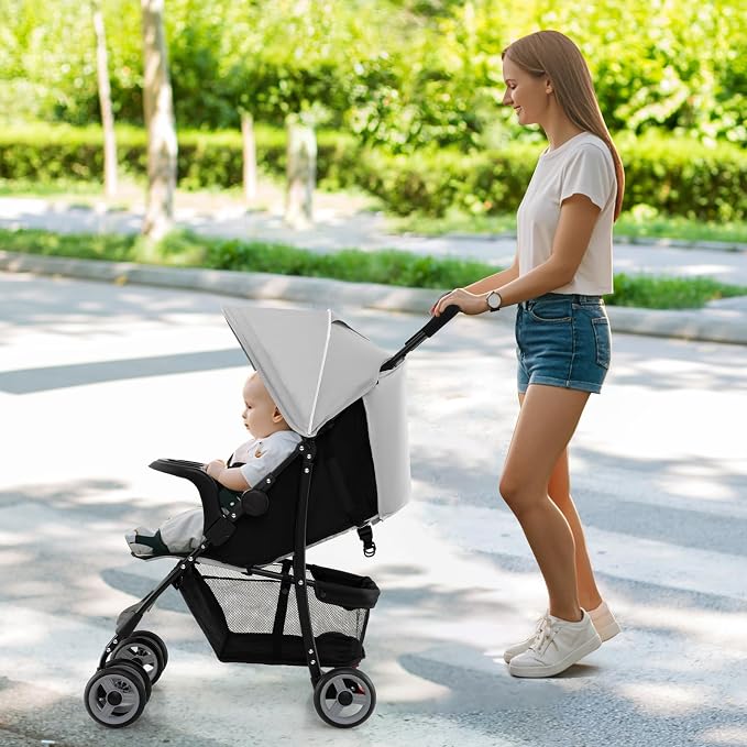 Baby Joy Lightweight Stroller, Compact Toddler Travel Stroller - Image 9