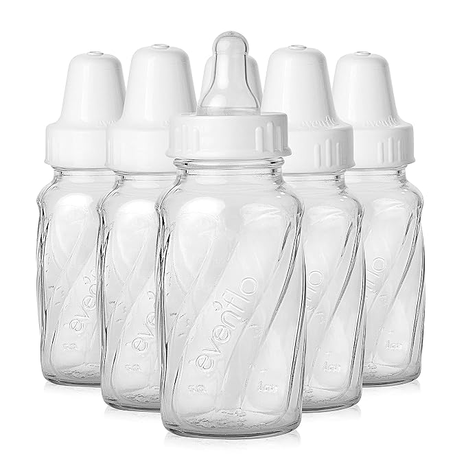 Evenflo Feeding Classic Glass, Twist Bottles, 4 Oz, 6 Bottles. by EvenfloFeeding