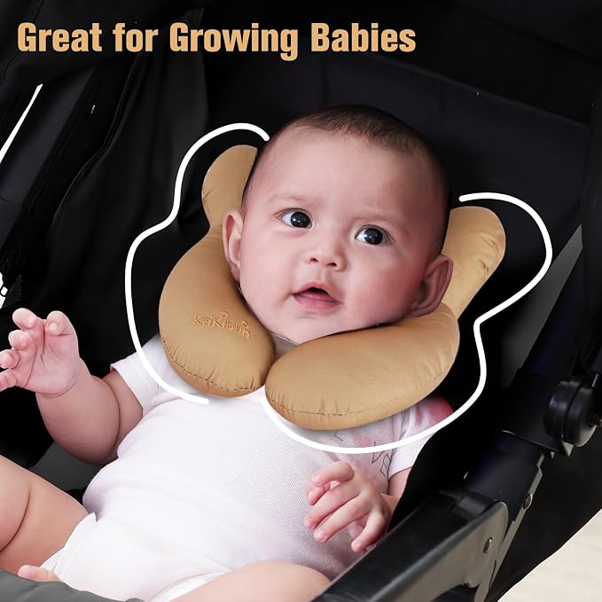 KAKIBLIN Baby Travel Pillow, Infant Head and Neck Support Pillow - Image 4