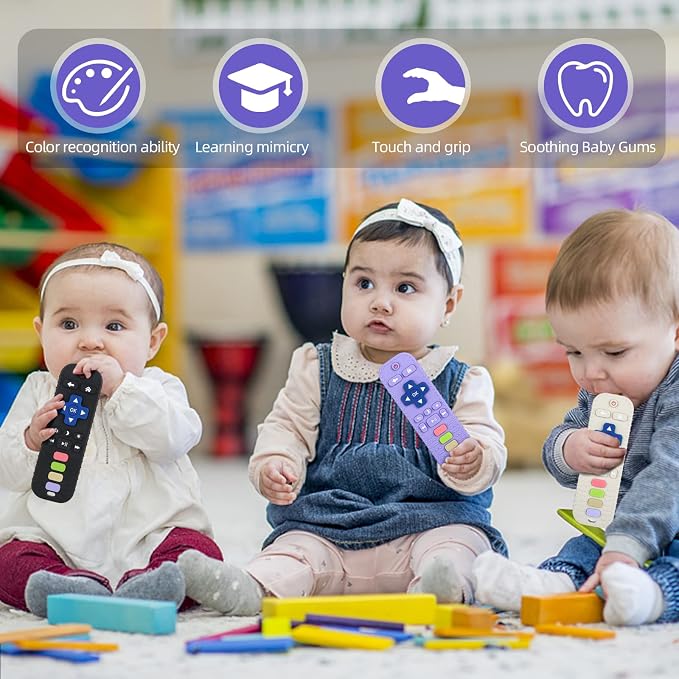 Chuya Silicone Baby Teething Toy Remote Control Shape Chew Toy - Image 7