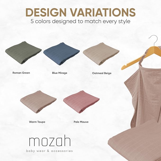 MOZAH Organic Muslin Swaddle Blankets - Image 5