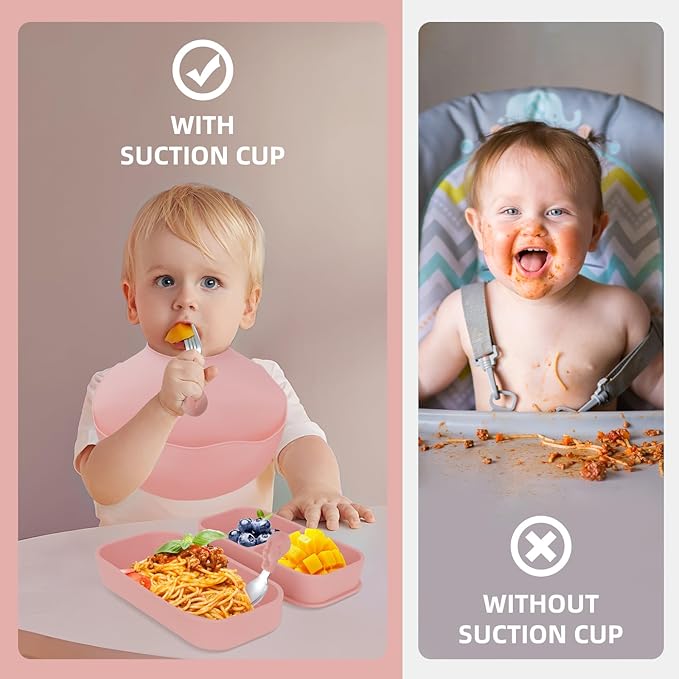 Travel Silicone Baby Feeding Set - Image 3