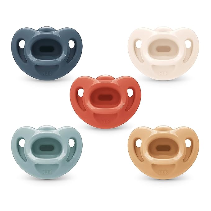 NUK Timeless Comfy Pacifier | 100% Silicone, One-Piece Design | BPA-Free by NUK