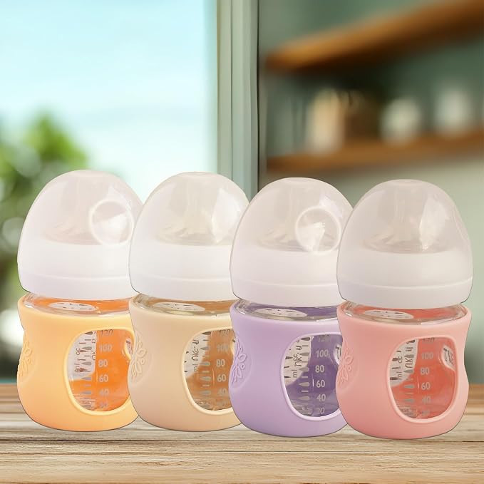 4 Pack Silicone Sleeves for Avent Natural Glass Baby Bottles, Anti Breakage - Image 7