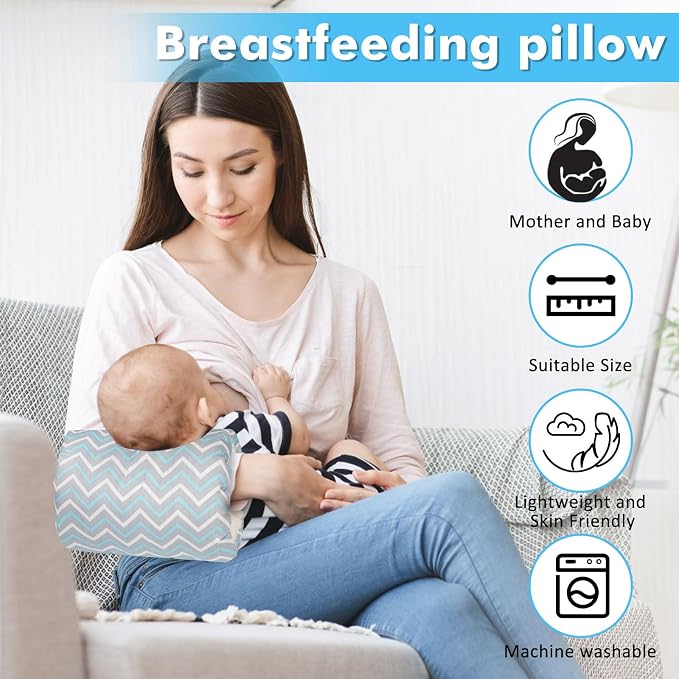 Nursing Arm Pillows for Breastfeeding, Baby Feeding Arm Pillow Portable and - Image 2