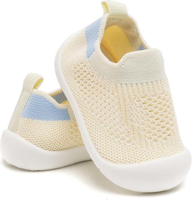 Baby Walking Shoes Toddler Girl Boy Soft Sole Breathable Cotton Canvas Shoes by Charrost