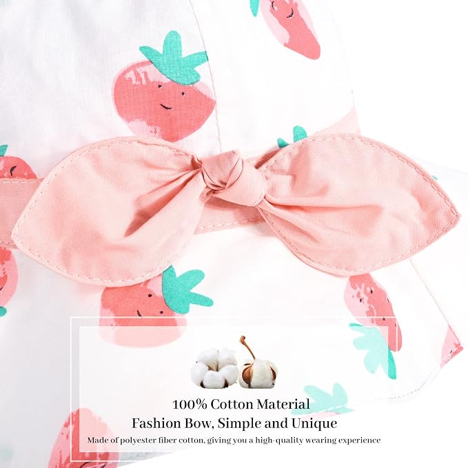 Baby Girl Sun Hat with UPF 50+ Outdoor Adjustable Beach Hat with Wide Brim - Image 4