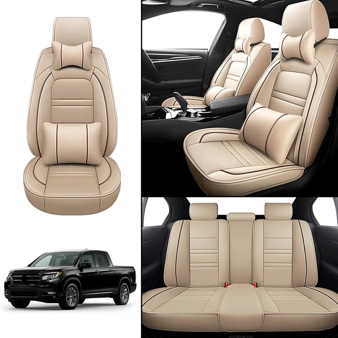 Car Seat Covers for Honda Ridgeline 2006-2025 | 5-Seats Seat Covers, Waterproof - Image 2