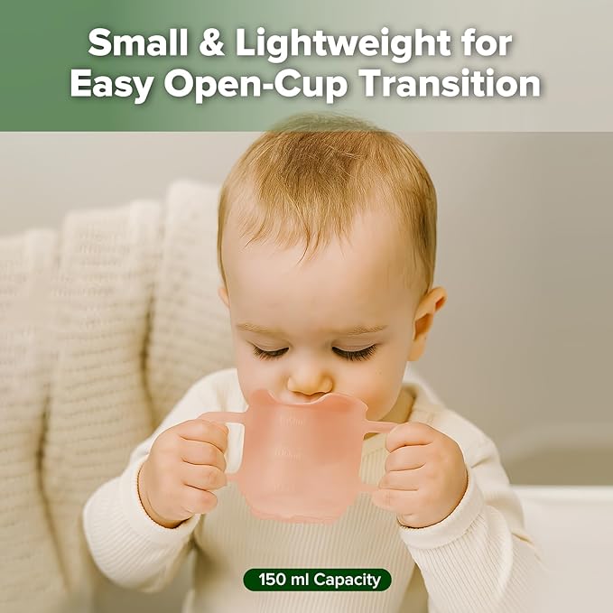 haakaa Silicone Baby Training Cup, Toddler Learning Open Cup - Image 2