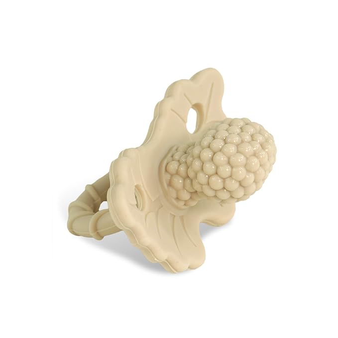 RaZbaby RaZberry Silicone Teether Pacifier – Teething Relief by RaZbaby