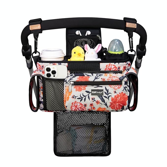TOPDesign Universal Baby Stroller Organizer, Stroller Caddy by TOPDesign
