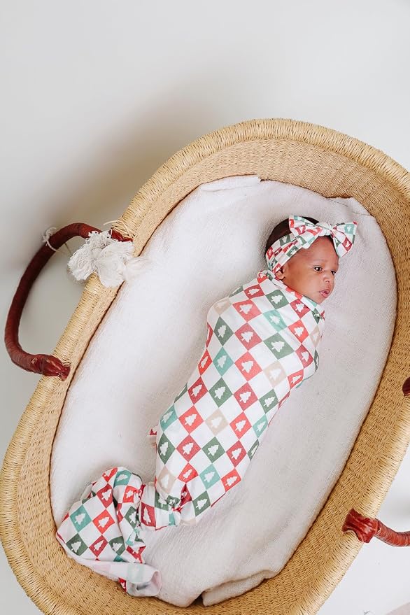 Copper Pearl Large Premium Knit Baby Swaddle Receiving Blanket 'Fraser' - Image 4