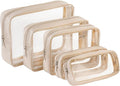 TSA Approved 5-Piece Diaper Bag Organizer Pouch Set Clear Waterproof TPU Kids by Remobia+Hicol
