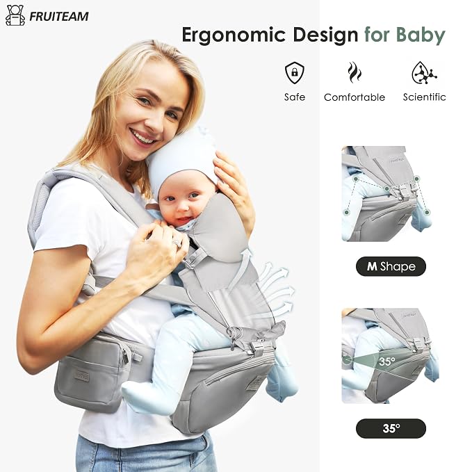 FRUITEAM Baby Carrier Newborn to Toddler - Image 4