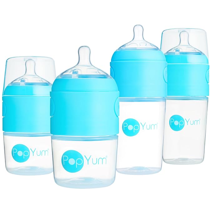PopYum Blue Formula Making Baby Bottle Starter Set, 2X 5oz Bottles by PopYum