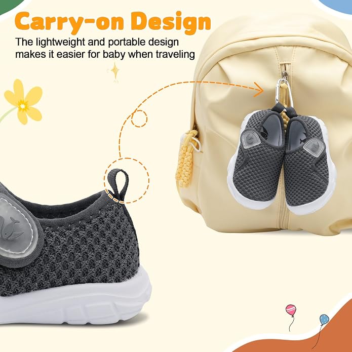 FEETCITY Baby Shoes Boys Girls First Walking Shoes Infant Sneakers Lightweight - Image 4