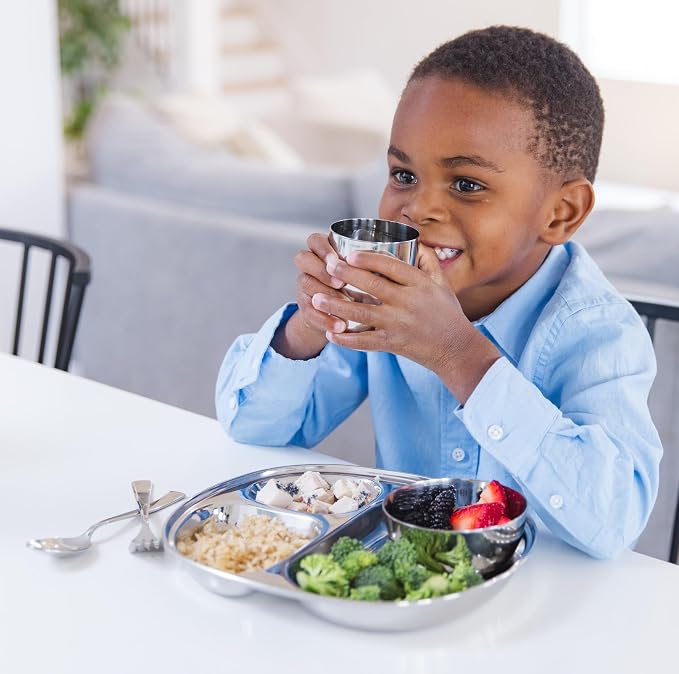 Ahimsa Stainless Steel Kids Plates - Image 9