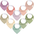KeaBabies 10-Pack Organic Baby Bandana Bibs by KeaBabies