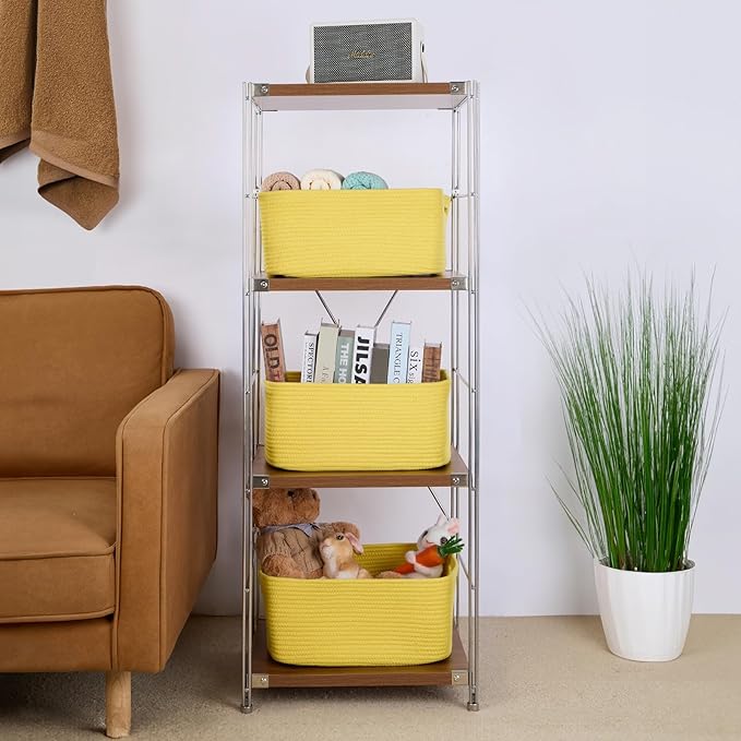 Large Storage Baskets for Shelves, Closet Organizers Bins for Clothes Blanket - Image 4