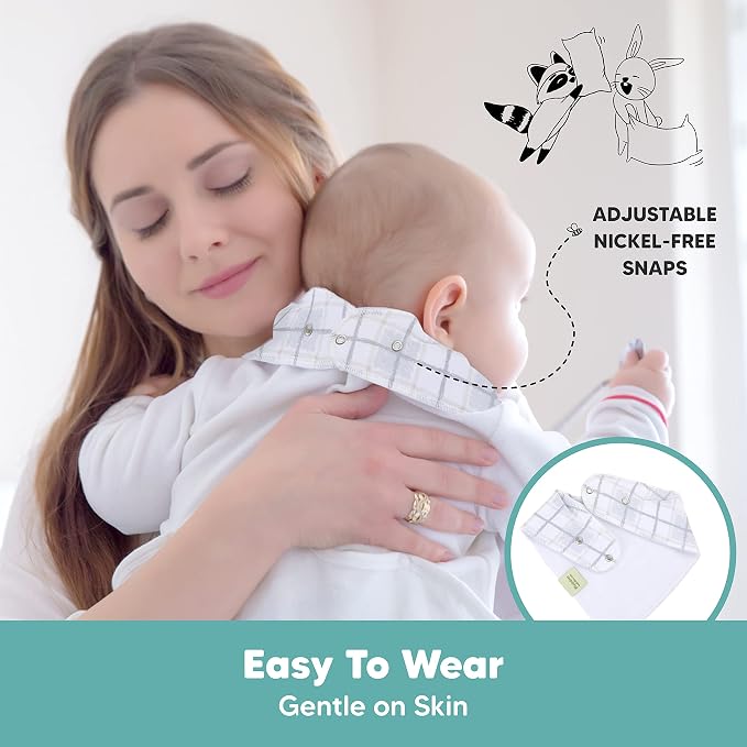 8-Pack Organic Baby Bandana Bibs - Image 9