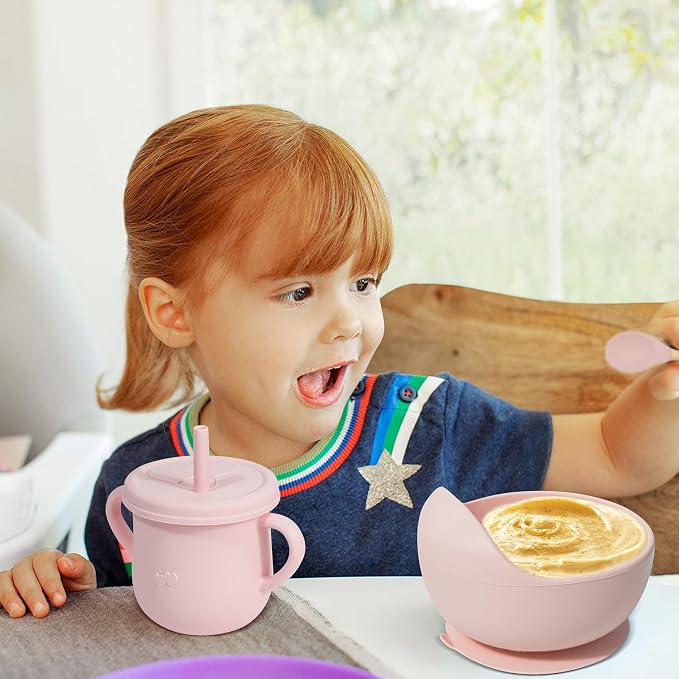 100% Silicone Baby Feeding Set, BPA Free Baby Dishes Set - Image 7