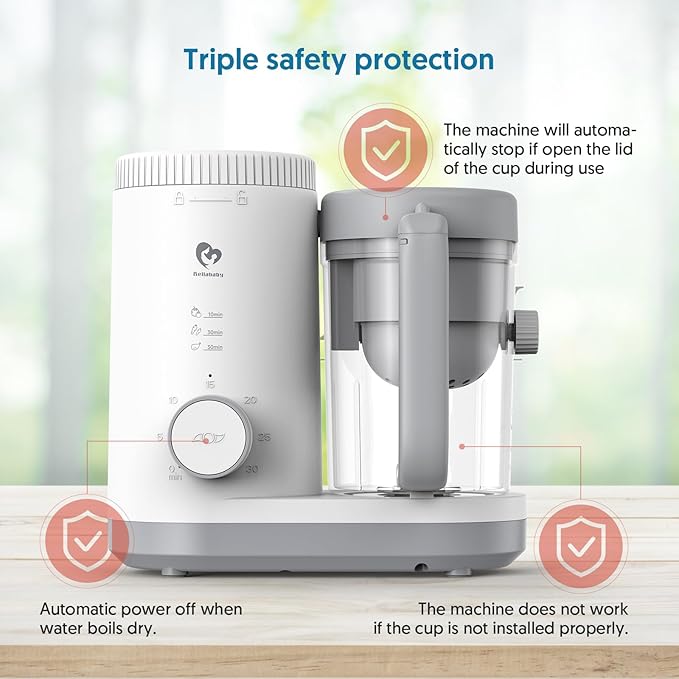 Baby Food Maker Bellababy Baby Food Processor, Puree Blender Steamer - Image 5
