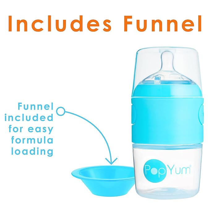 PopYum Blue Formula Making Baby Bottle Starter Set, 2X 5oz Bottles - Image 7