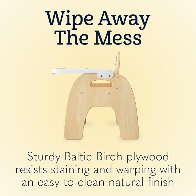 Foundations Easy Serve 5" Wood Feeding Chair - Image 6