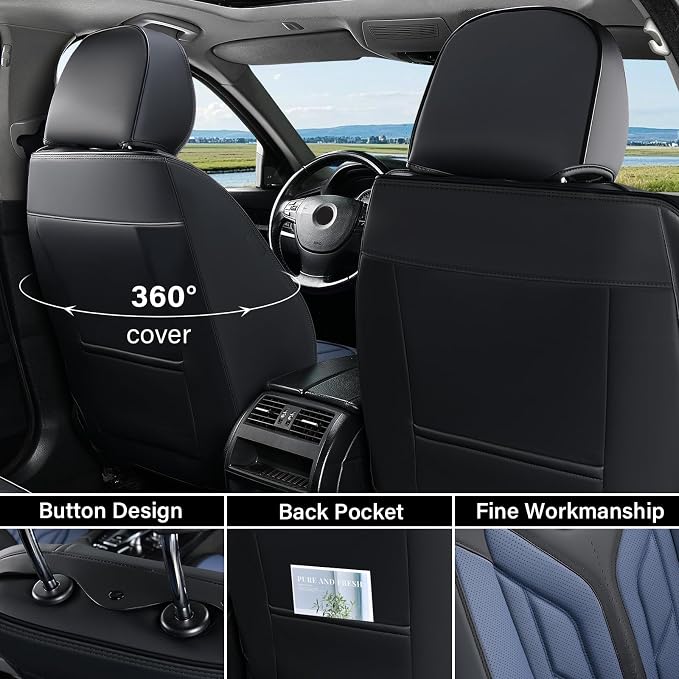 Coverado Seat Covers, Car Seat Covers Front Seats, Leather Seat Covers - Image 3