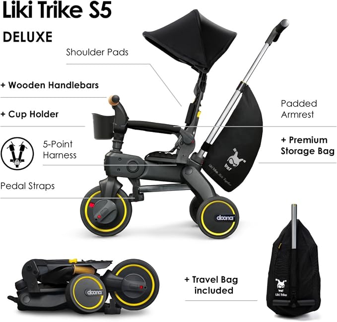 Doona Liki Trike S5, Nitro Black - Image 2