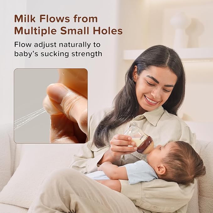 Thyseed PPSU Natural Anti-Colic Baby Bottles | Newborn Breast Like Nursing - Image 8